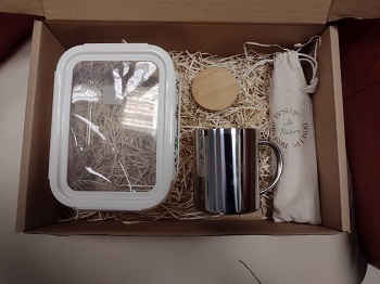Kubek Sturdy Lunch box Zestaw sztućców