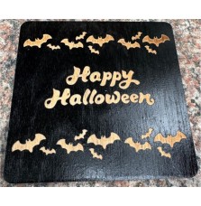 Zestaw podkładek drewnianych Halloween 6 sztuk