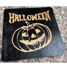 Zestaw podkładek drewnianych Halloween 6 sztuk