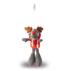 Brelok Reindeer, szary/czerwony