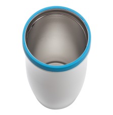 Kubek termiczny Viki 390 ml, niebieski/biały