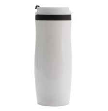 Kubek termiczny Viki 390 ml, czarny/biały