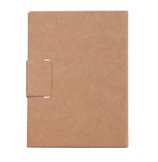Notes 80x110/100k gładki Mini z długopisem, beżowy