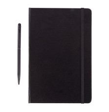 Zestaw notes z długopisem Abrantes, czarny