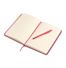 Zestaw notes z długopisem Abrantes, czerwony