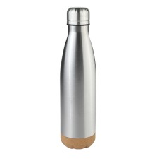 Butelka termiczna z korkowym spodem Jowi 500 ml, srebrny