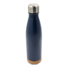 Butelka termiczna z korkowym spodem Jowi 500 ml, granatowy