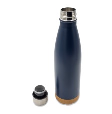 Butelka termiczna z korkowym spodem Jowi 500 ml, granatowy