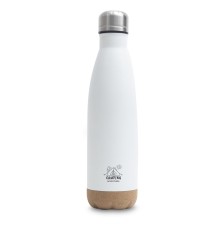 Butelka termiczna z korkowym spodem Jowi 500 ml, biały