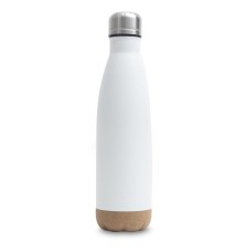 Butelka termiczna z korkowym spodem Jowi 500 ml, biały