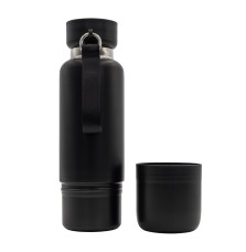 Wielofunkcyjna butelka termiczna Multina 500 ml, czarny