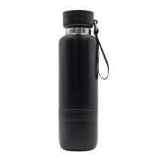 Wielofunkcyjna butelka termiczna Multina 500 ml, czarny