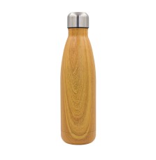 Butelka termiczna Woody 500 ml, brązowy