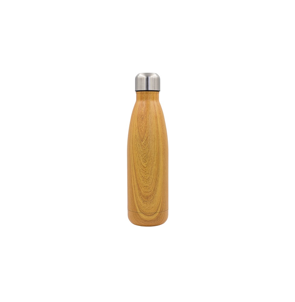 Butelka termiczna Woody 500 ml, brązowy